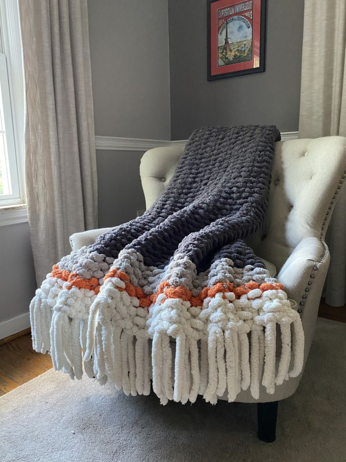 Best Chunky Knit Throw Blanket Pattern Example