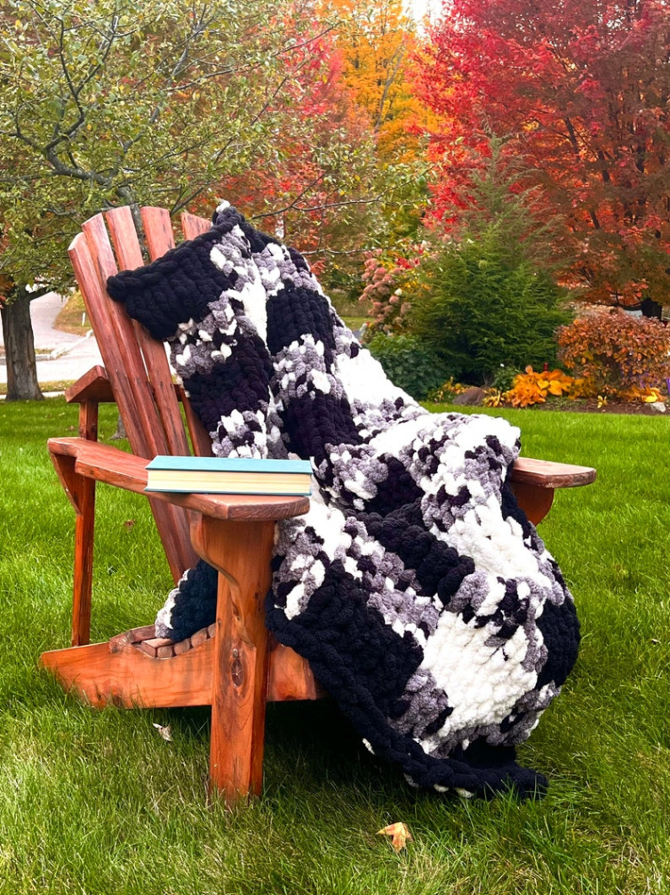 Best Hand Knit Chunky Blanket Pattern Example Pdf