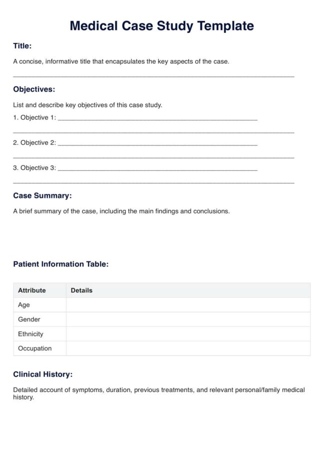 Case Presentation Template Social Work