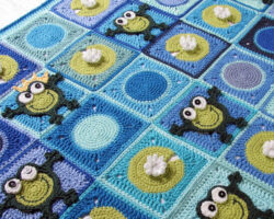 Continuous Granny Square Blanket Pattern Inspiration Image