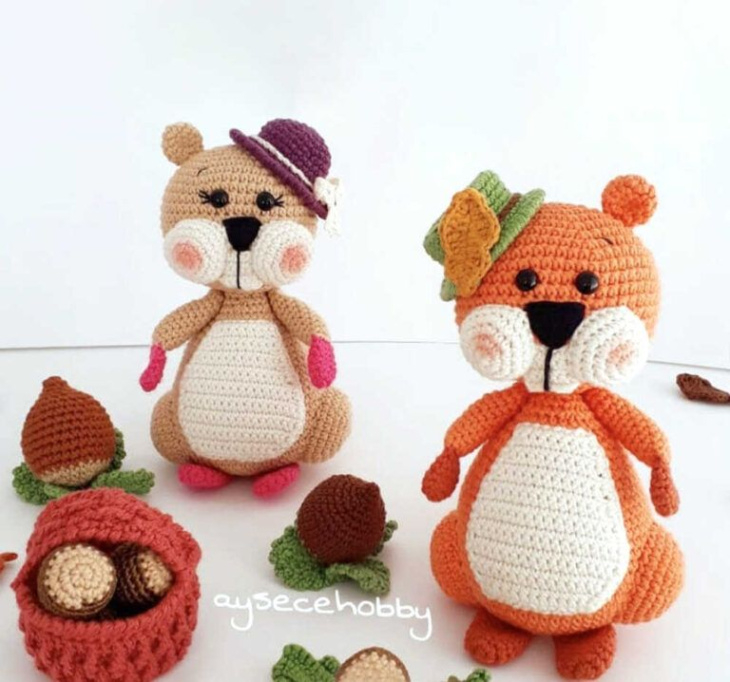 Crochet Pattern Flat Squirrel Carcass Pattern Example