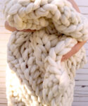 Free Chunky Knit Throw Blanket Pattern Sample Image