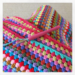 Free Giant Granny Square Blanket Pattern Example Image