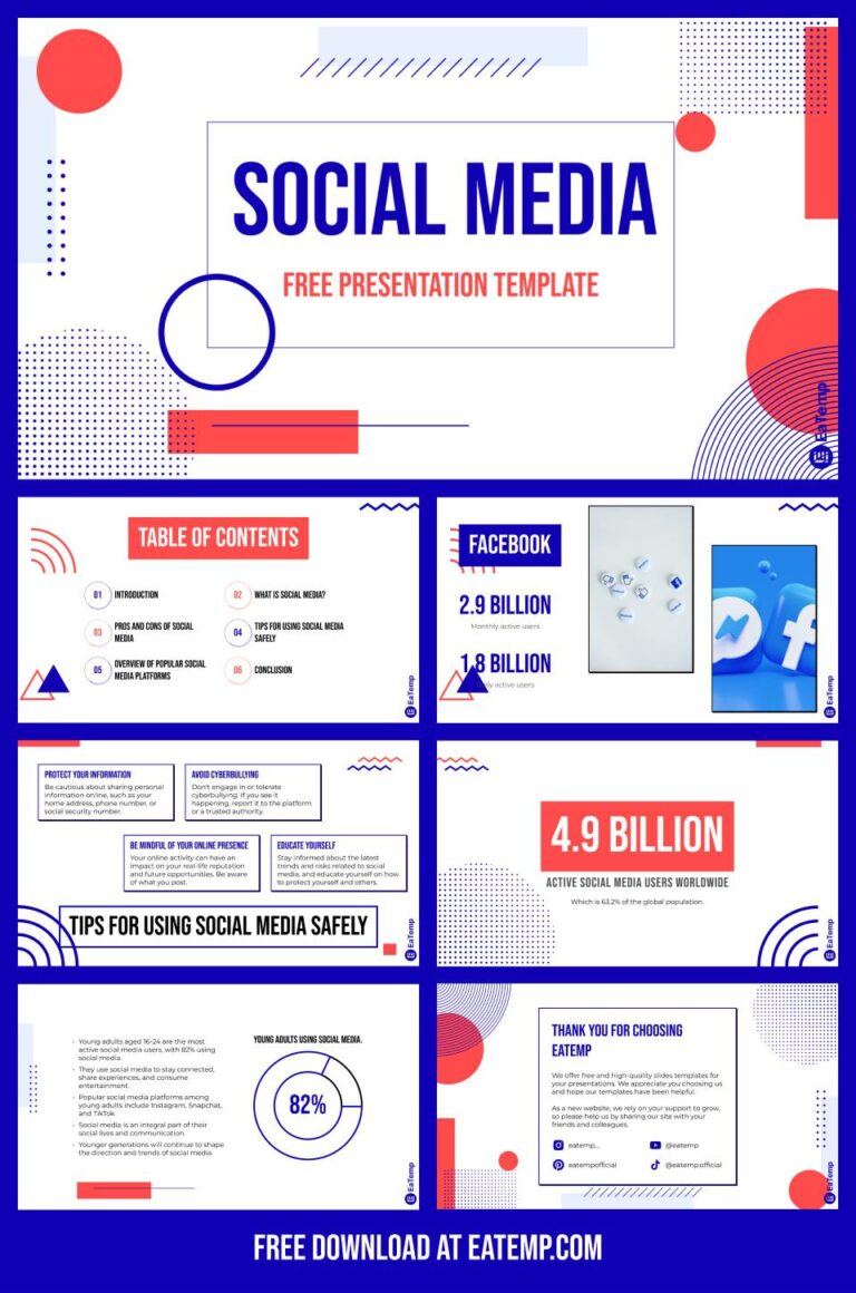 Free Social Media Presentation Template