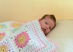 Granny Square Baby Blanket Pattern Sample Image