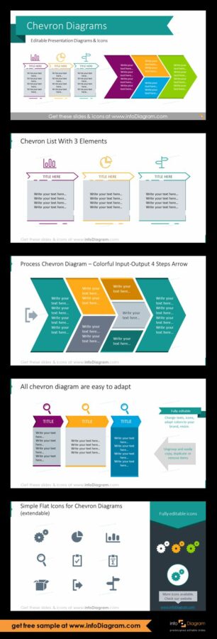 Timeline Template Chevron Presentation Template