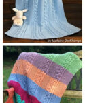 Free Cable Knit Baby Blanket Pattern Sample Picture