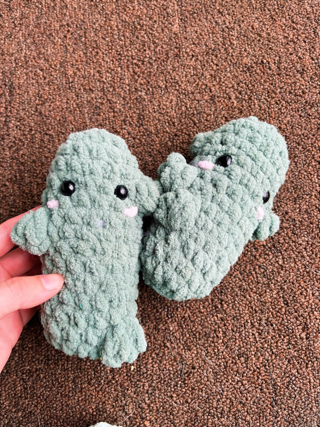 Free Emotional Support Pickle Crochet Pattern Inspiration Image