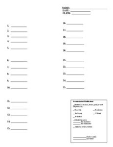 25-question-answer-sheet-template