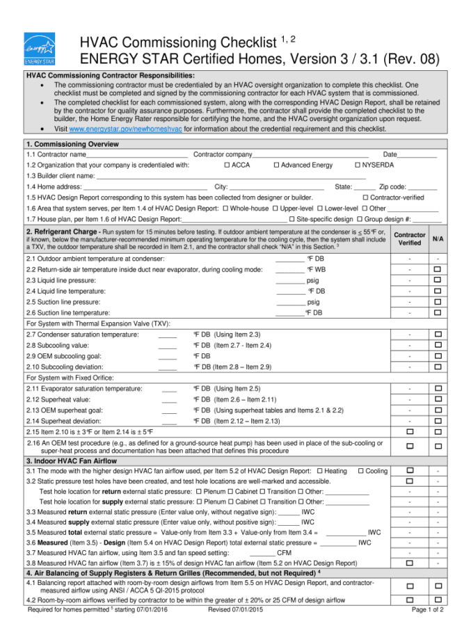 Air Conditioning Service Sheet Template