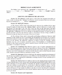 bridge-loan-term-sheet-template