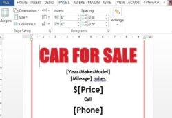 car-for-sale-info-sheet-template