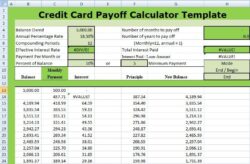 credit-card-balance-sheet-template