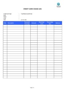 credit-card-sign-out-sheet-template