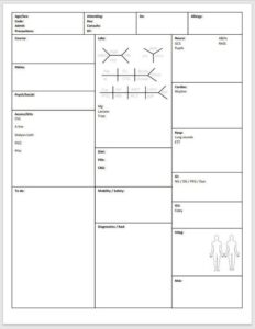 critical-care-report-sheet-template
