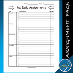 daily-homework-assignment-sheet-template