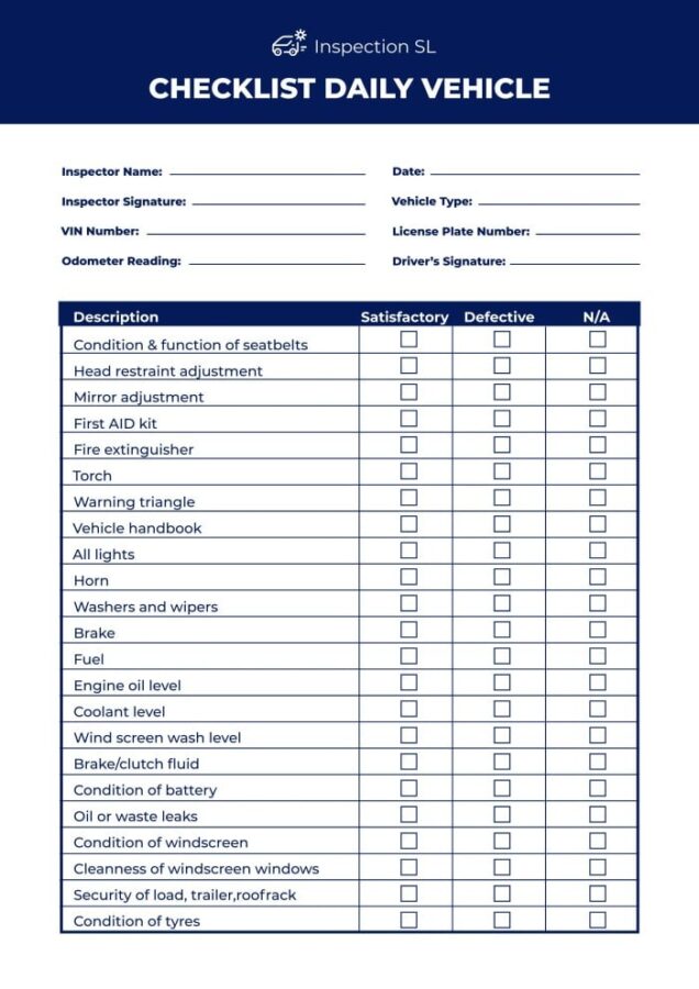 Driver Sign In Sheet Template
