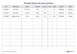 dental-lab-case-log-sheet-template
