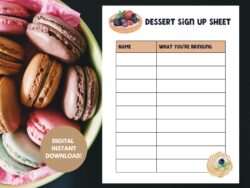 Dessert Sign Up Sheet Template dessert-sign-up-sheet-template