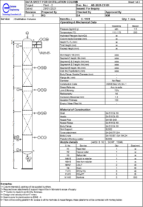 distillation-column-specification-sheet-template