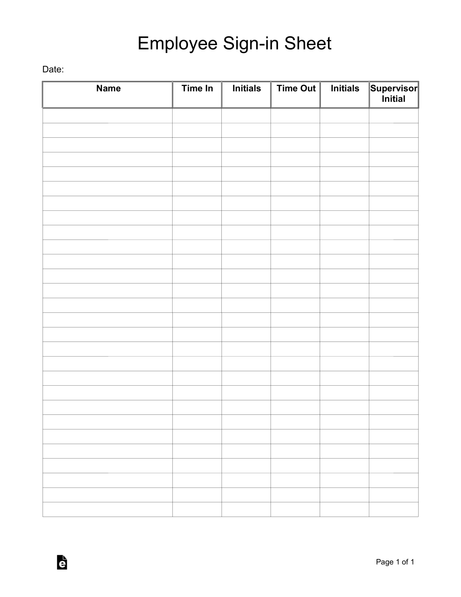 Restaurant Tip Out Sheet Template