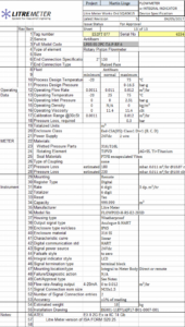 flow-meter-data-sheet-template