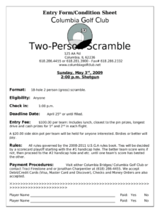 golf-tournament-rules-sheet-template
