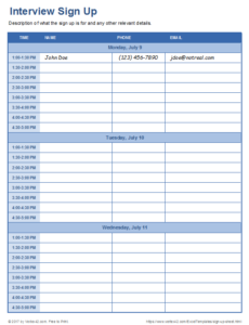 interview-sign-up-sheet-template