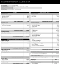 investment-property-balance-sheet-template