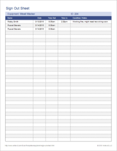 item-sign-out-sheet-template