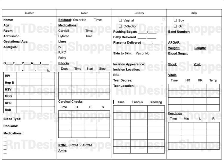 Restaurant Tip Out Sheet Template