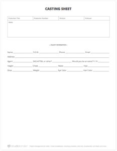 model-casting-call-sheet-template