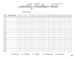 monthly-class-attendance-sheet-template