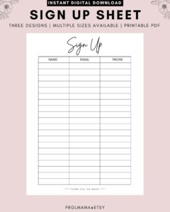 newsletter-sign-up-sheet-template