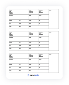 nursing-handoff-report-sheet-template