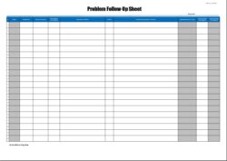 problem-follow-up-sheet-template