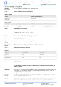 product-safety-data-sheet-template