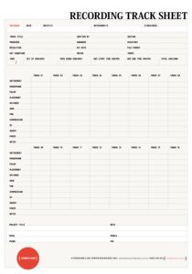 recording-studio-log-sheet-template