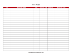 restaurant-food-waste-sheet-template