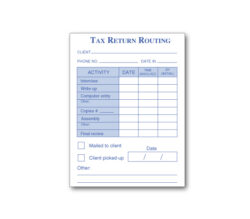 tax-return-routing-sheet-template