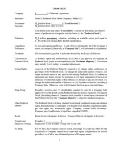 term-sheet-venture-capital-template