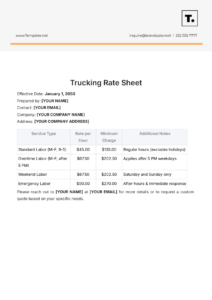 trucking-company-rate-sheet-template