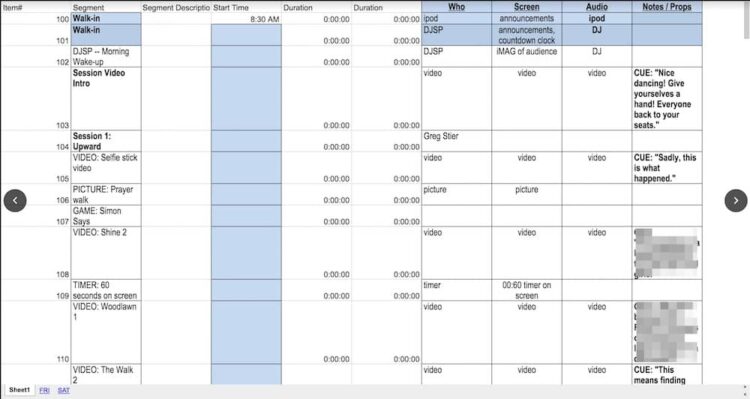 Tv Rundown TV Production Rundown Sheet Template
