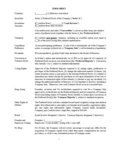 venture-capital-term-sheet-template