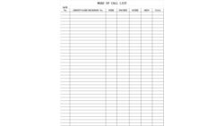 Wake Up Call Sheet Template wake-up-call-sheet-template