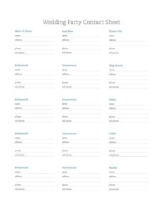 wedding-party-contact-sheet-template