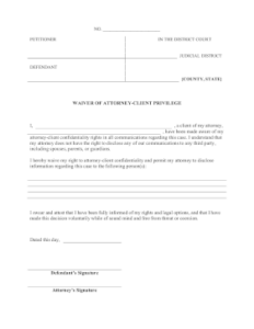 attorney-client-privilege-waiver-template