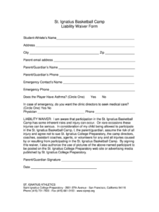 basketball-camp-waiver-form-template