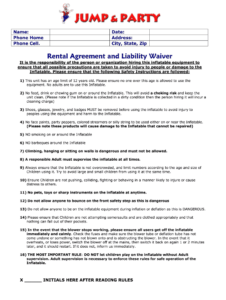 bounce-house-waiver-template