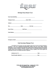 company-party-alcohol-waiver-template